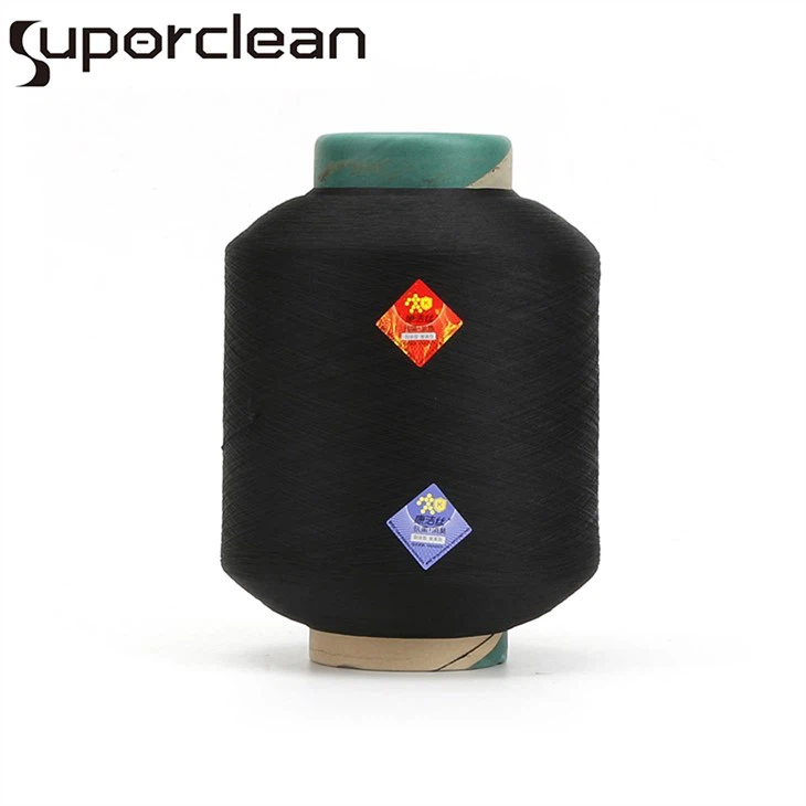 Black Covered Polyester Yarn